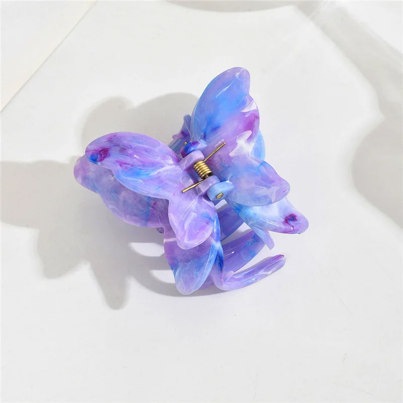 Pinza de acetato vintage con mariposa para niña - imagen 4