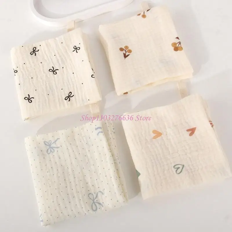 Toallas infantil algodón R6FD Toallas baño impresas tela burbuja burbuja múltiples - imagen 2