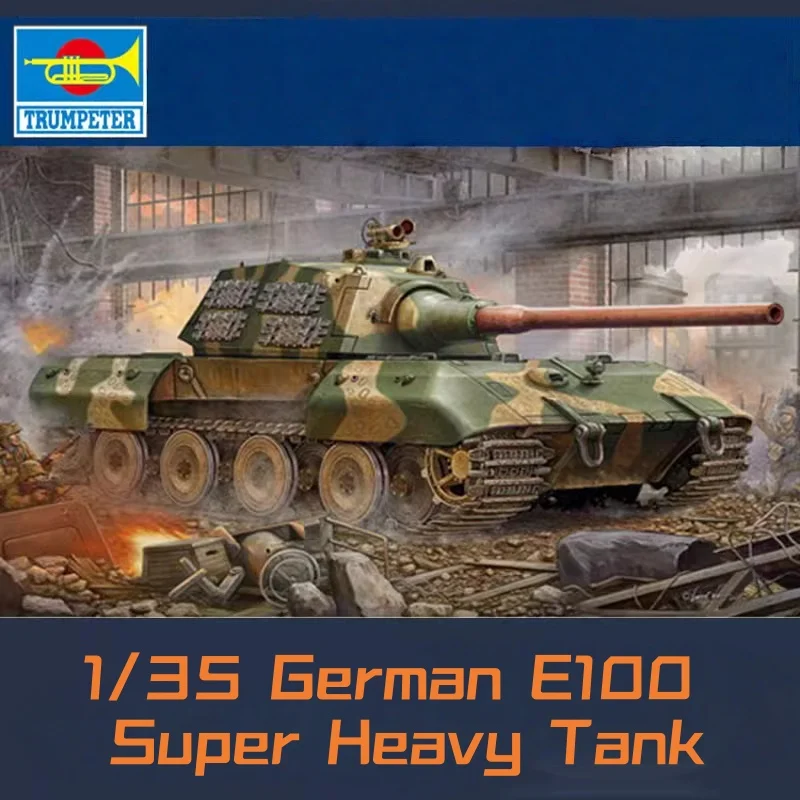 Modelo a escala 1/35 Tanque E100 Alemán – Kit de ensamblaje plástico Trumpeter