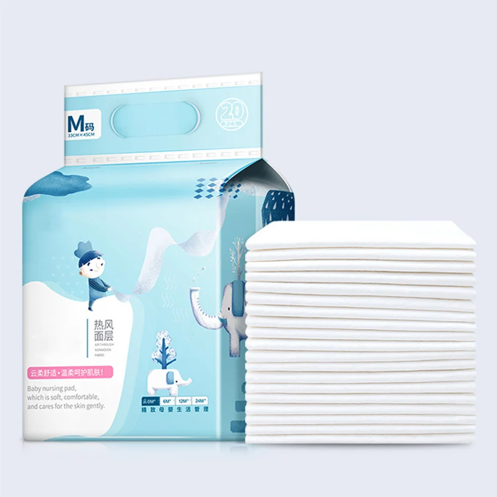 Almohadillas para cambiar pañales desechables, 20 piezas, impermeables, seguras y cómodas para bebés, niños y niñas, viaje en casa, Camping, uso, forro para cambiador - imagen 2