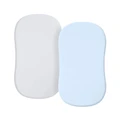 white and blue