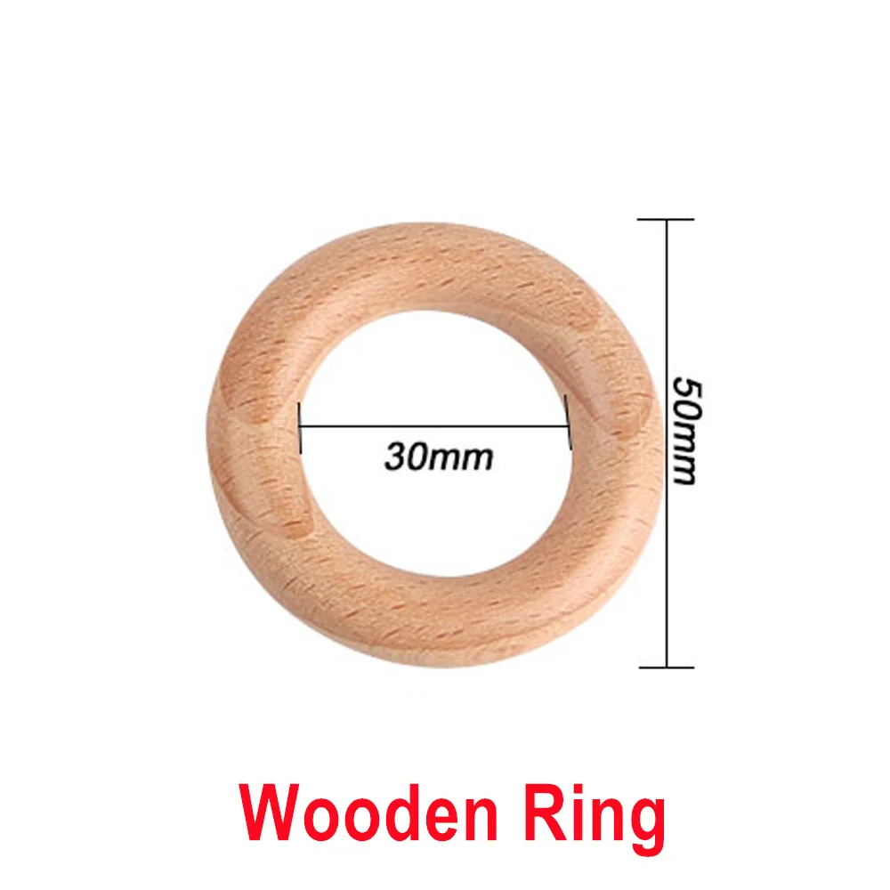 5pcs 50mm Wooden