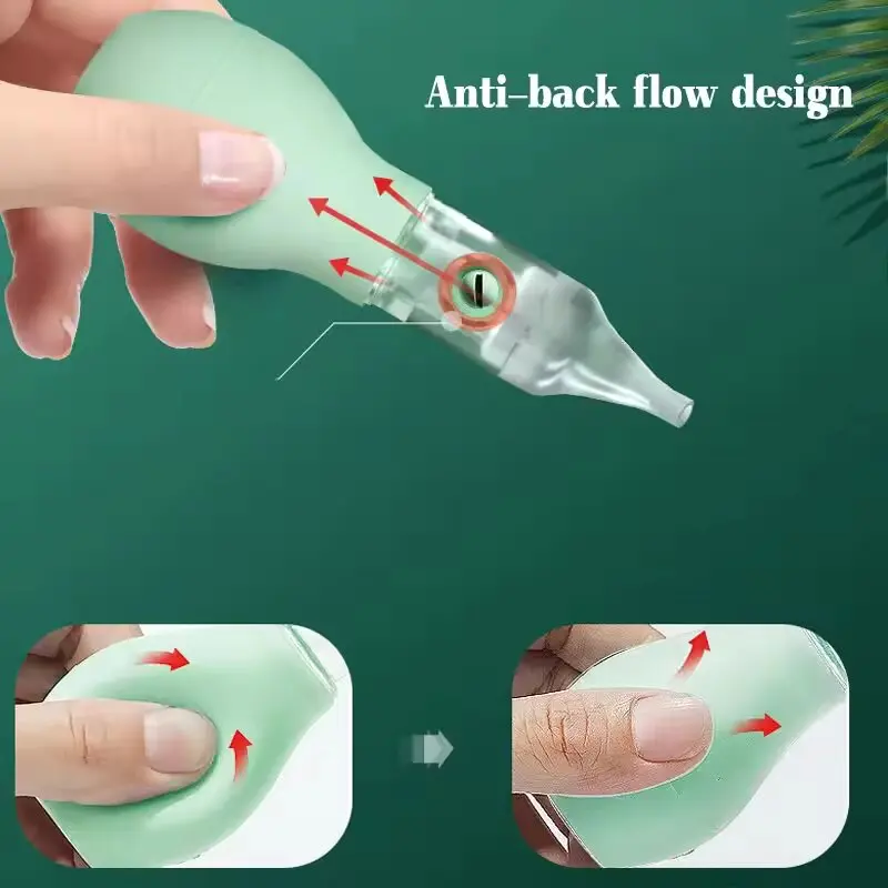 Aspirador nasal para bebé con punta suave y filtrado higiénico - imagen 4