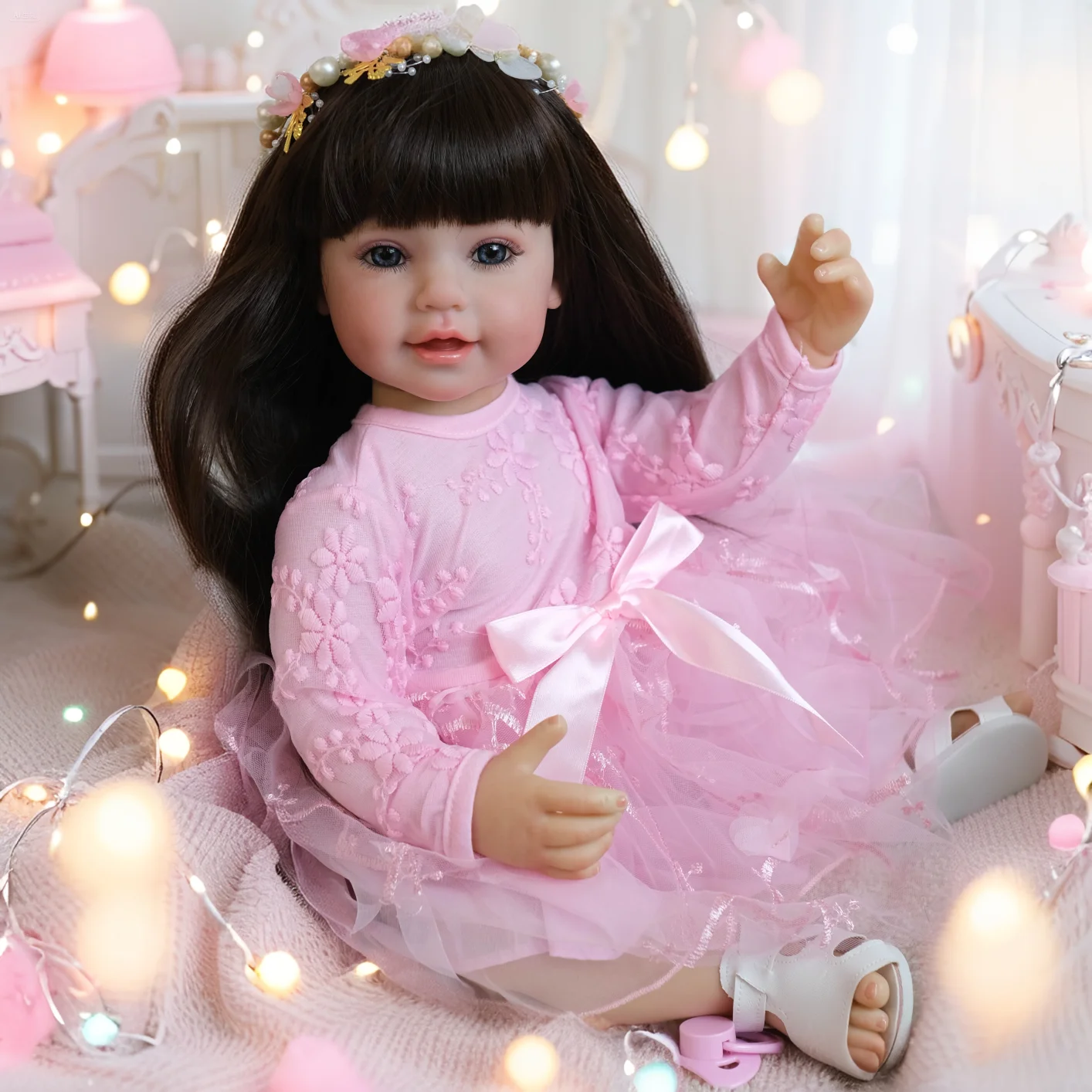 Muñeca bebé reborn NPK de vinilo suave, cuerpo completo - imagen 3