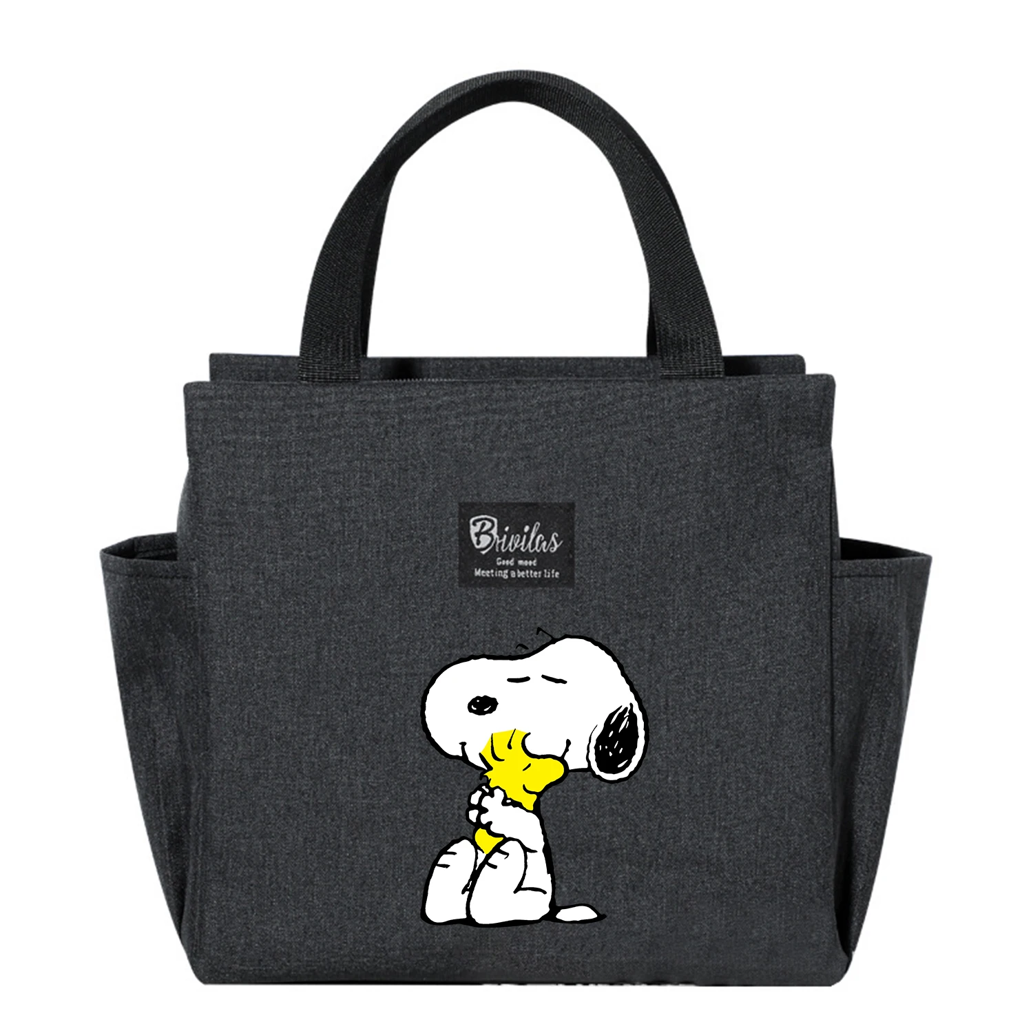 Nueva bolsa de almuerzo Snoopy, bolsa aislante portátil de dibujos animados, bolsa fresca de gran capacidad, caja térmica para alimentos, bolsa contenedor de Picnic, bolsas de regalo - imagen 2
