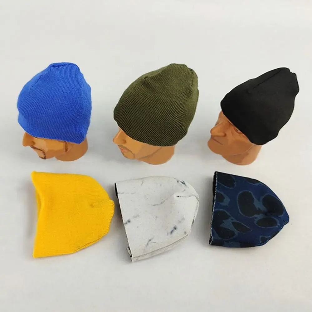 Sombreros de soldado en miniatura hechos a mano para hombre, accesorios de ropa de muñeca, sombreros de punto para muñecas de soldado 1/6, sombrero de casa de muñecas 1/6 - imagen 5