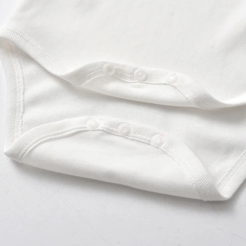 Pelele triangular para bebé recién nacido, mono de manga larga con solapa blanca para niño y niña, ropa de algodón puro, mono infantil - imagen 4