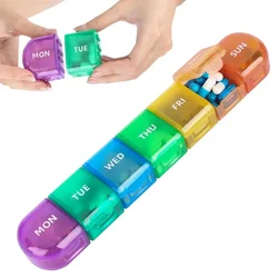 Pastillero semanal infantil con compartimentos