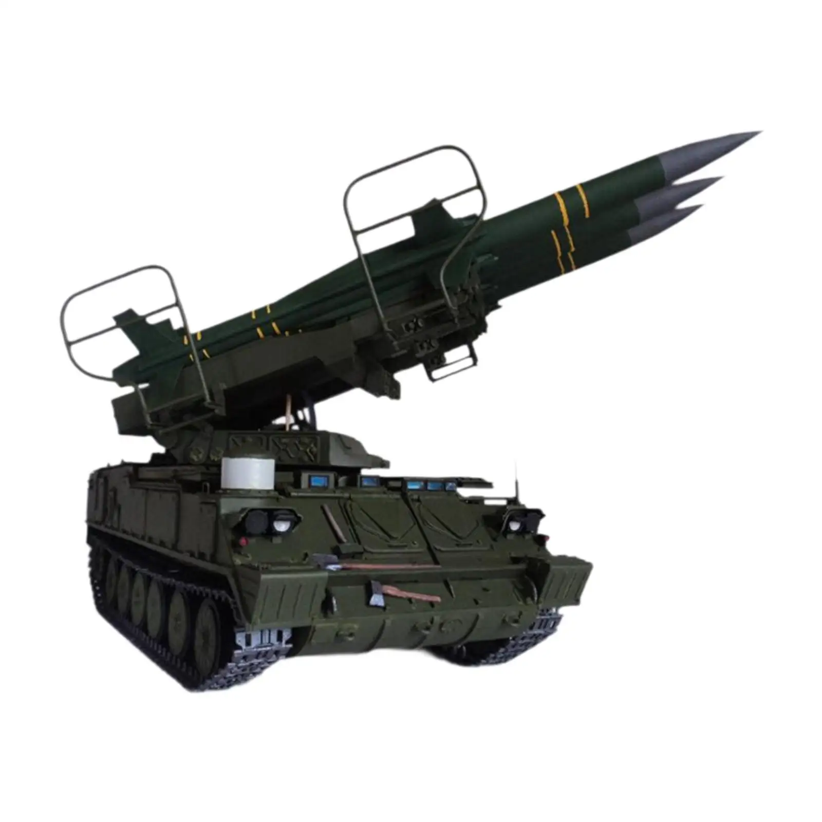 1/25 Missile Launch Vehicle Model Educational Toys Handmade Simulation Puzzle Tank Toy Collection for Children Kids Adults Gifts
