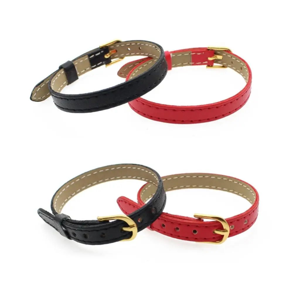 5 uds alta calidad Super Mini cinturones 8*210mm cuero Artificial DIY hecho a mano cinturón Collar 20cm muñecas de algodón - imagen 5