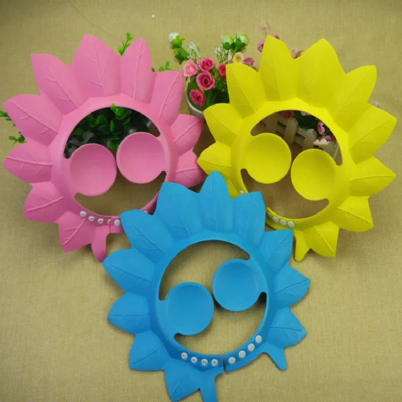 Gorro de baño suave y seguro para Baby Shower, gorro de baño para niños, gorro protector de baño impermeable, visera de Ducha, Gorro para niños pequeños - imagen 5