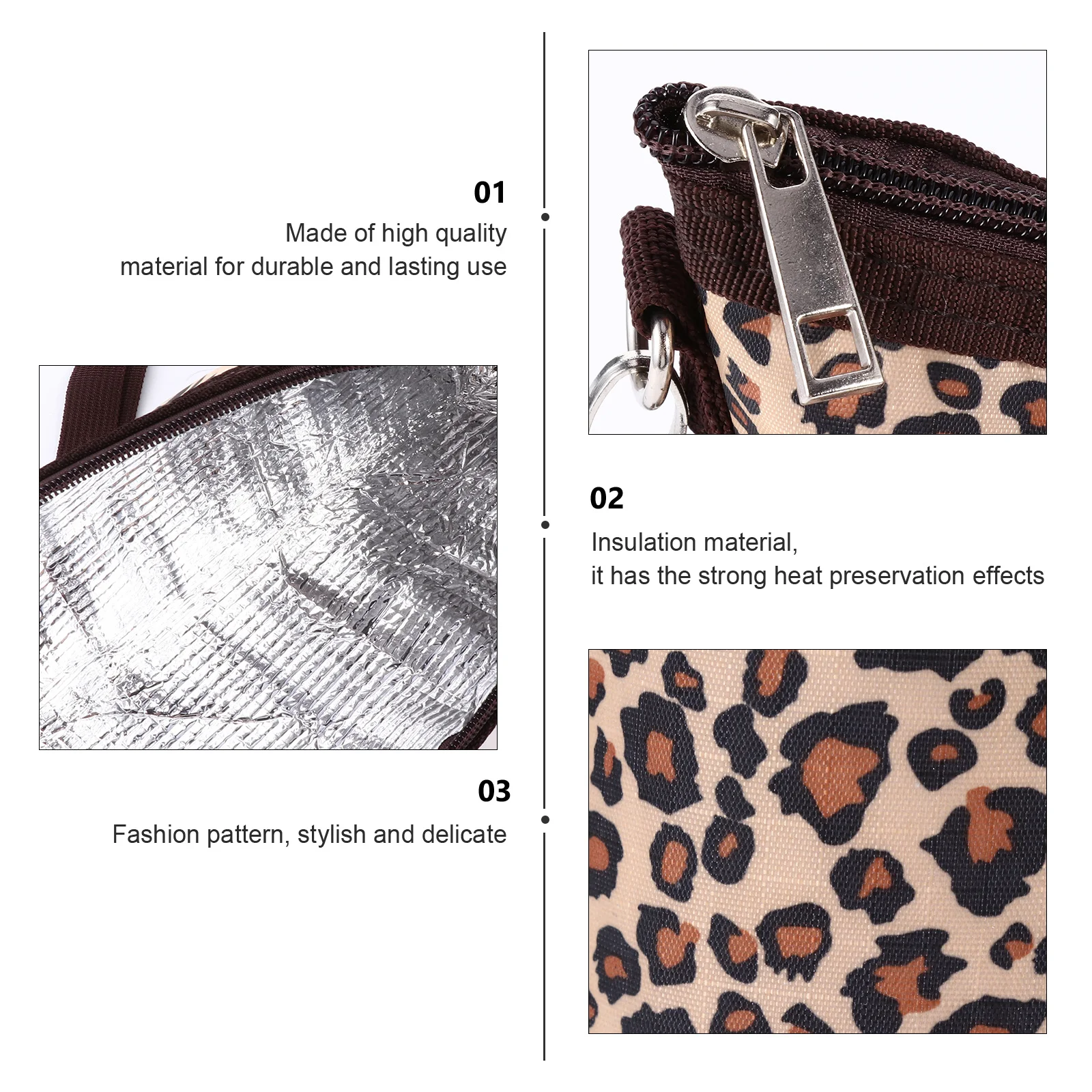 Bolsa para biberones de leche para bebé, Material aislante, gran capacidad, duradera, segura, elegante, ligera, para alimentación de viaje, 1 Uds. - imagen 3