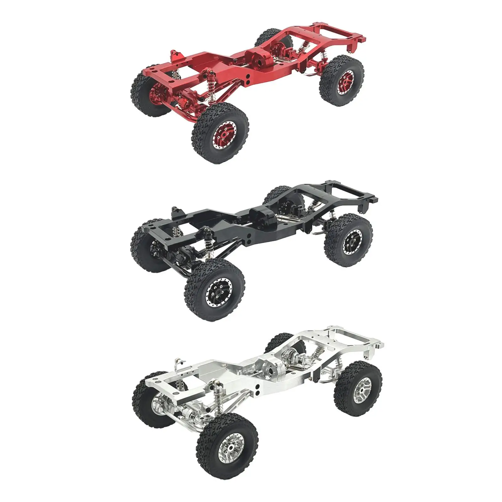 1:12 Scale RC Car Body Chassis Frame with Wheel Tire for LC79 Truck Crawler
