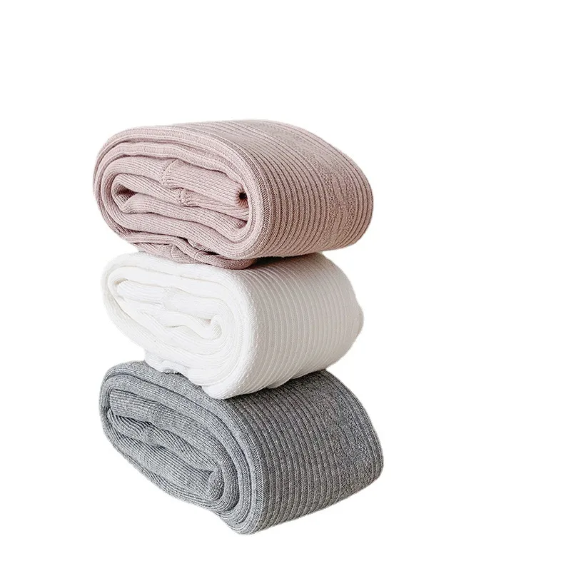 Leggings para niña: medias de una pieza gruesas y con forro polar: ¡ropa térmica cálida y de color sólido para bebés y niños pequeños este invierno! - imagen 5