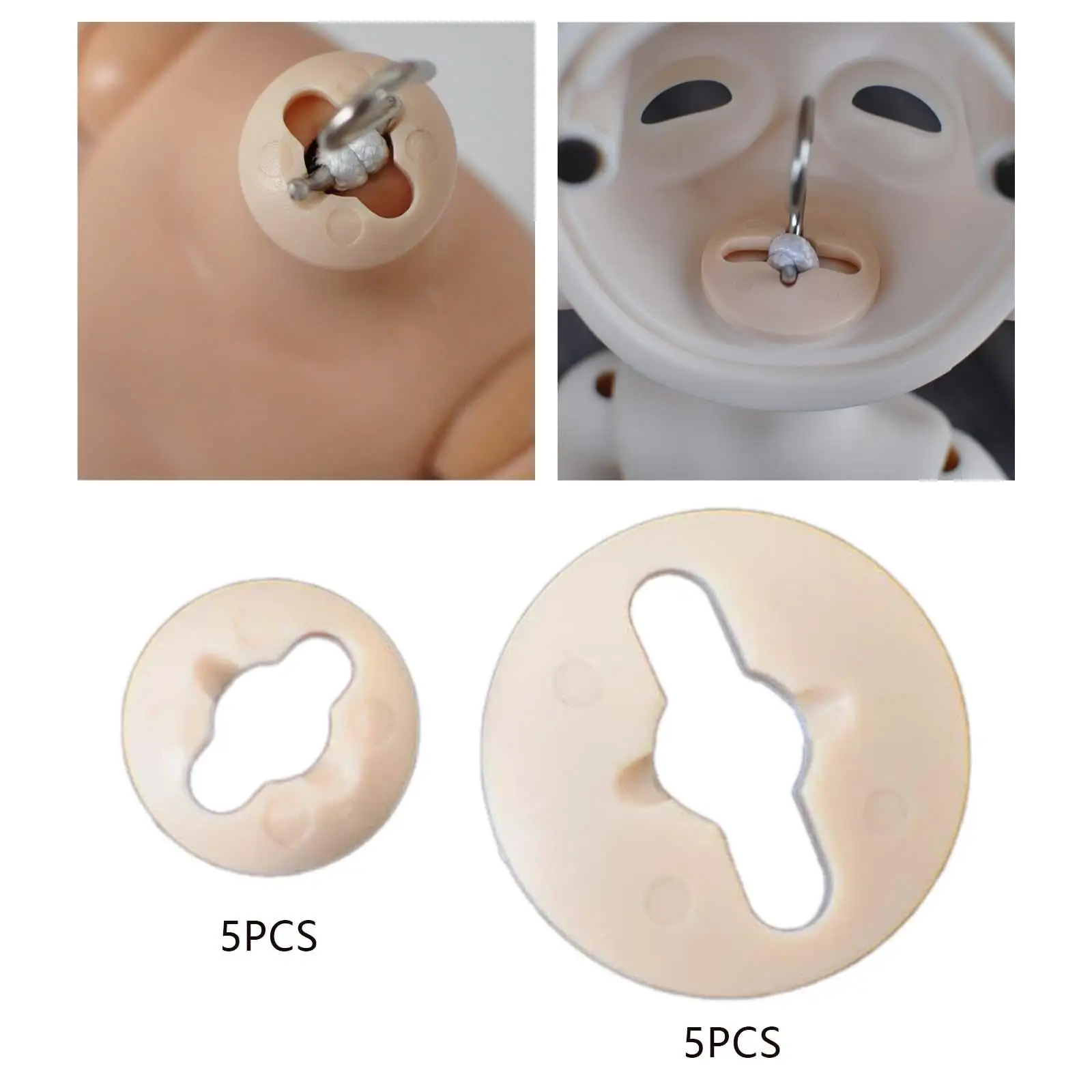 5x Neck Card Pads Dolls Accessories DIY BJD Modification Tool Neck Pads