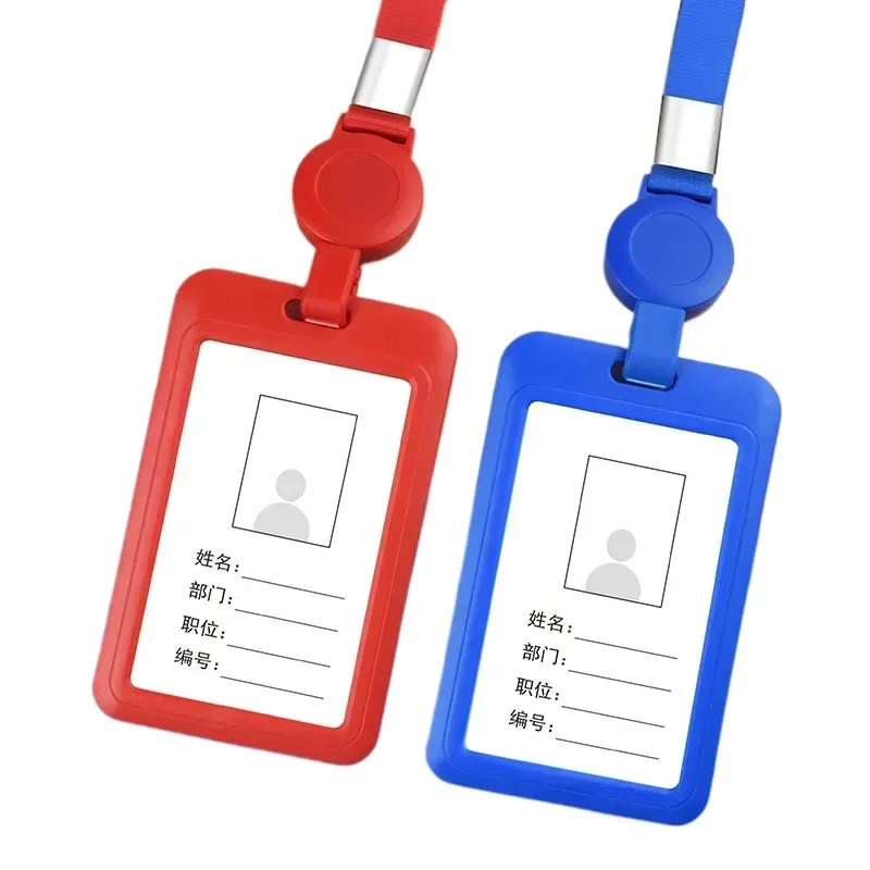 Tarjetero transparente infantil con cordón y carrete retráctil - imagen 3