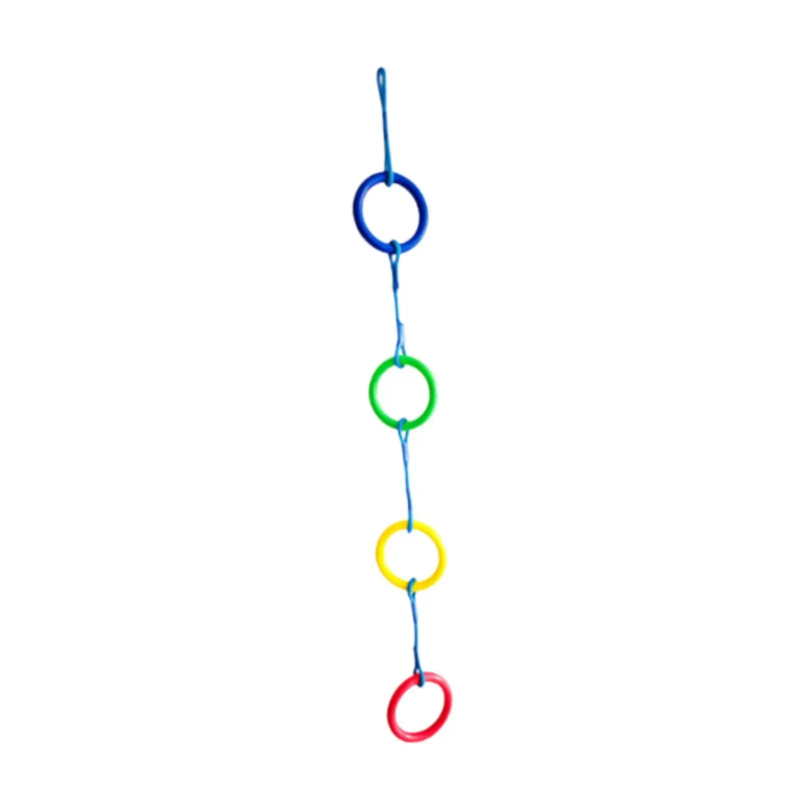 Exercise Rope Children Ring Climbing Rope Versatile Practical Colorful Adjustable Playground Climbing Ring Set for Garden Gym