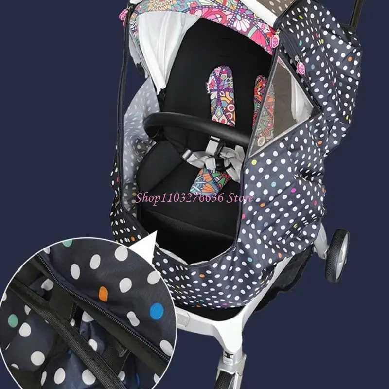 Funda impermeable para cochecito – Cortavientos para passeos - imagen 5