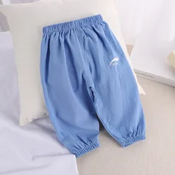 Pantalones antimosquitos de verano para niños – Algodón y lino transpirable