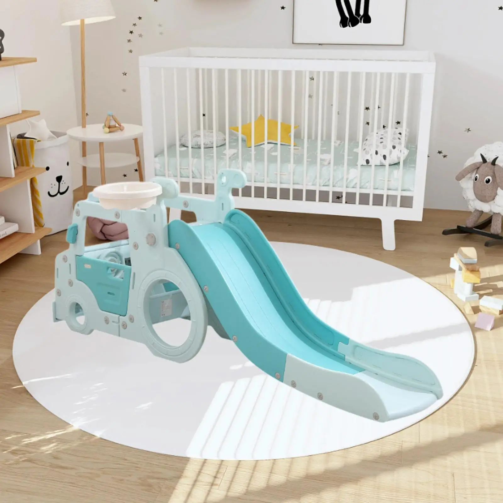 Folding Kids Soft Play Equipment Kids Slide for Indoor Children Playground