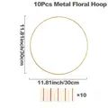 metal floral hoop