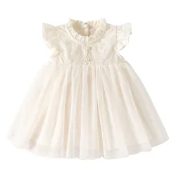Vestido de verano sin mangas para bebé niña – Princesa en malla