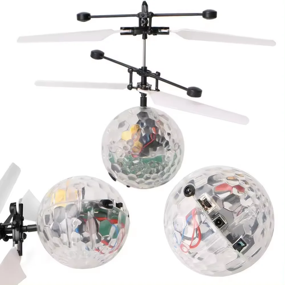Juguetes de pelota voladora para niños, pelota voladora voladora, Dron LED colorido, regalos de inducción infrarroja remota para niños, adolescentes, interiores y exteriores - imagen 5