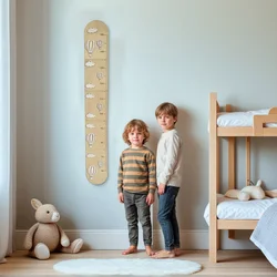 Tabla de crecimiento para pared – Medir altura niños madera
