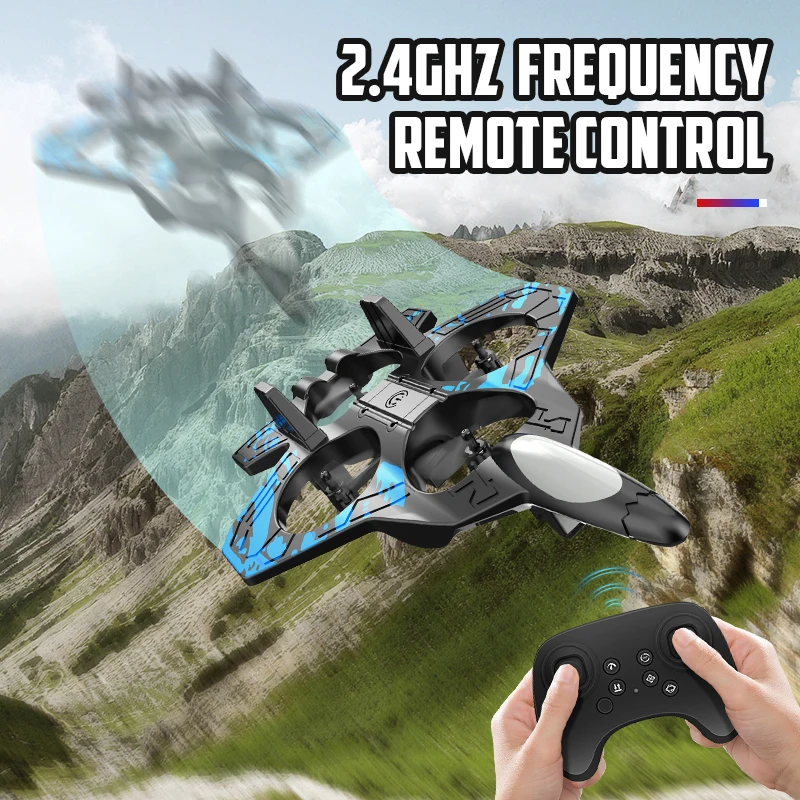 Avión RC, planeador acrobático de espuma EPP de 2,4G con caza eléctrico ligero, avión de Control remoto, avión acrobático rodante, juguetes para niños y niños - imagen 2