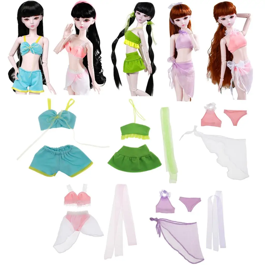 BJD 1/3 Girl Fashionable Beach Bathing Suits Clothes DIY Dress up Accessory