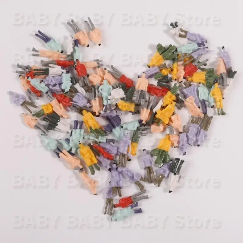 Q81A Tiny People Modelo Pintado Figuras Pintado Toy Resin Hecho para regalo creativo para niños - imagen 2