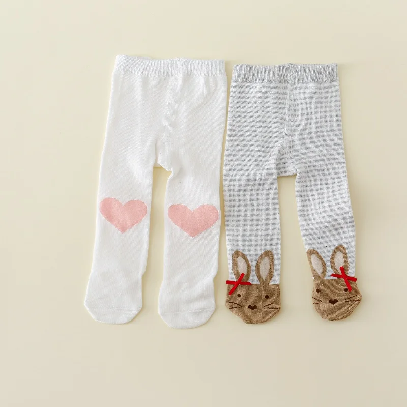 Medias de algodón estampado para bebé niña - imagen 2