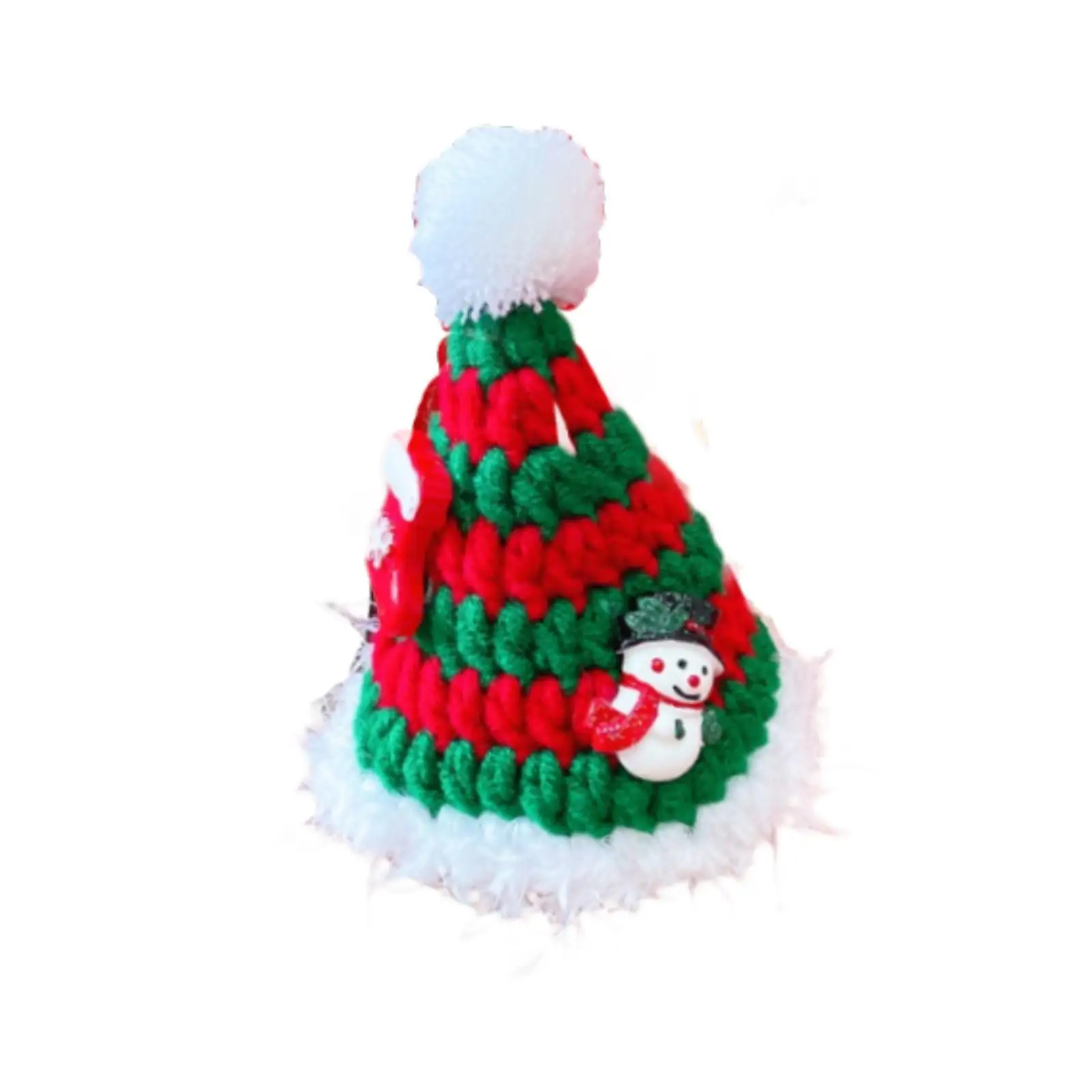 Gorro navideño para perro, disfraces de fiesta tejidos para perros y gatos, ropa de invierno para mascotas, ropa para cachorros pequeños y gatitos, accesorios para fotos para mascotas