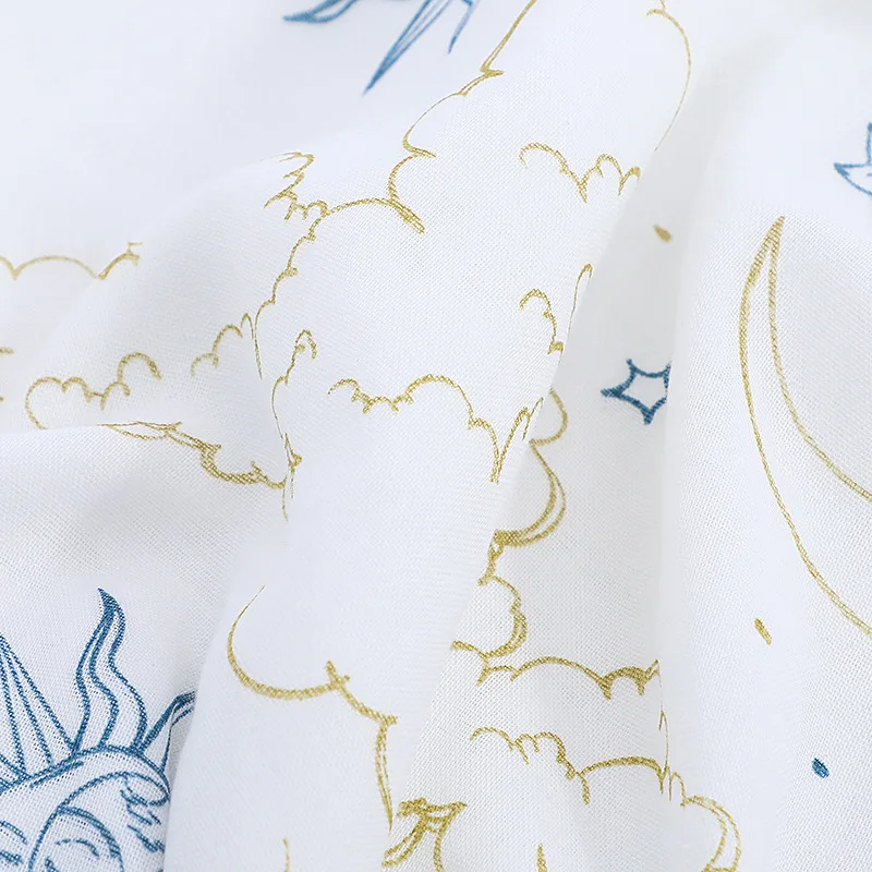 Manta de verano para niños de muselina de algodón súper suave de 150x120cm, manta para niños pequeños con ribete ancho, Toalla de baño para niños, manta receptora para bebés - imagen 3