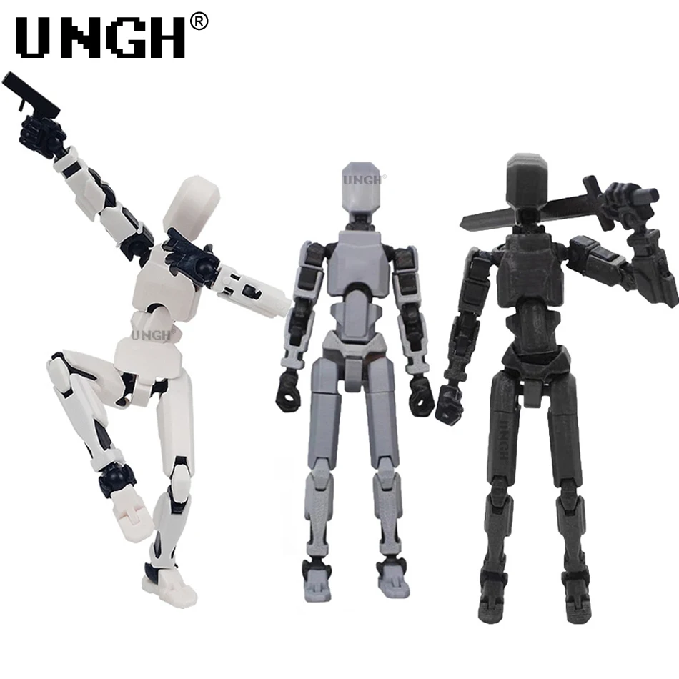 UNGH-Robot móvil multiarticulado, maniquí de juguete impreso en 3D, figura de acción 13, Robot móvil de cuerpo completo, juguetes, regalos para niños - imagen 2