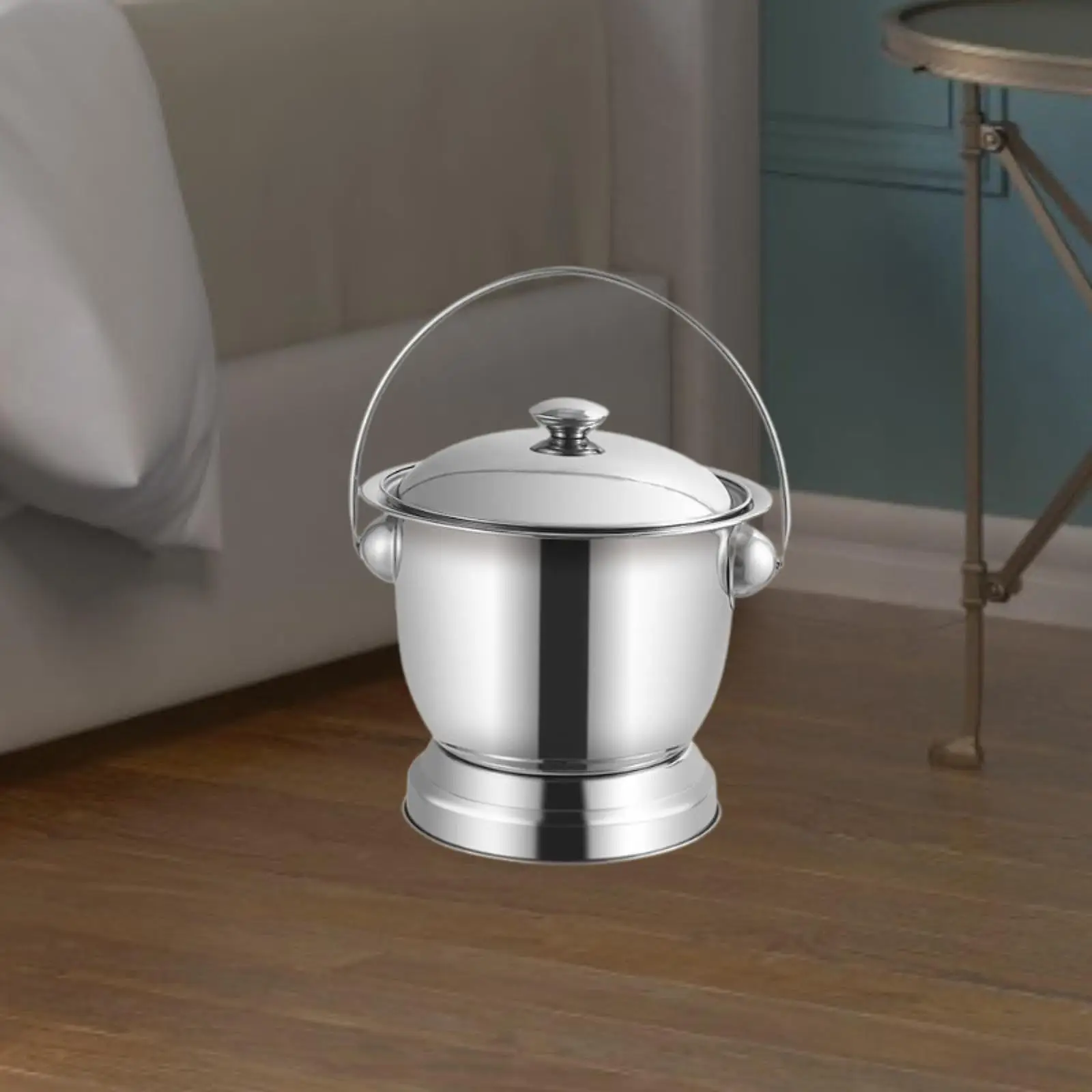 Potty Urinal Bottle with Lid Handle Bedside for Home Use Female Male Elder