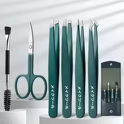 Clip de extracción para pinzas de cejas y pestañas, herramientas de belleza de acero inoxidable, pinzas de extensión de cabello, maquillaje profesional colorido, 2/4/6 Uds.