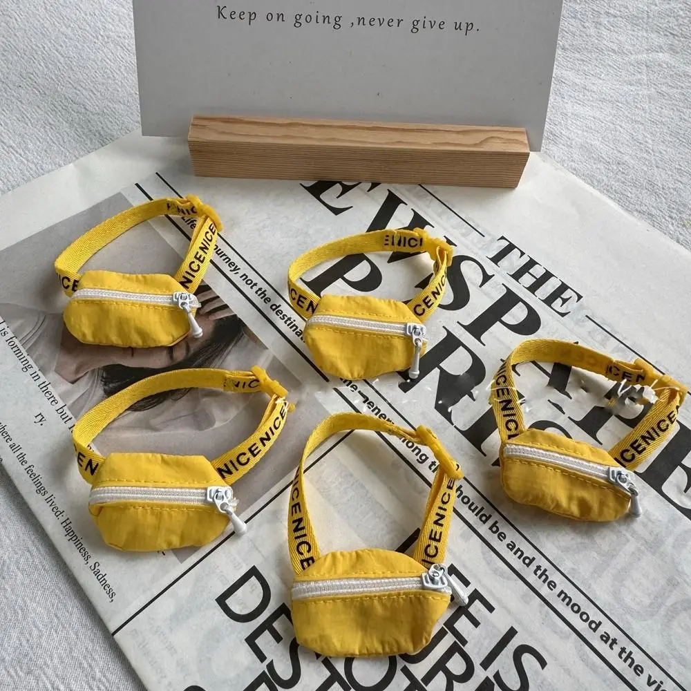 Mini bolsas de almacenamiento informales para muñecas de animales, kit de herramientas hecho a mano, bolsa con cremallera para muñecas de algodón de 10cm, accesorios de ropa para muñecas de peluche, 13cm