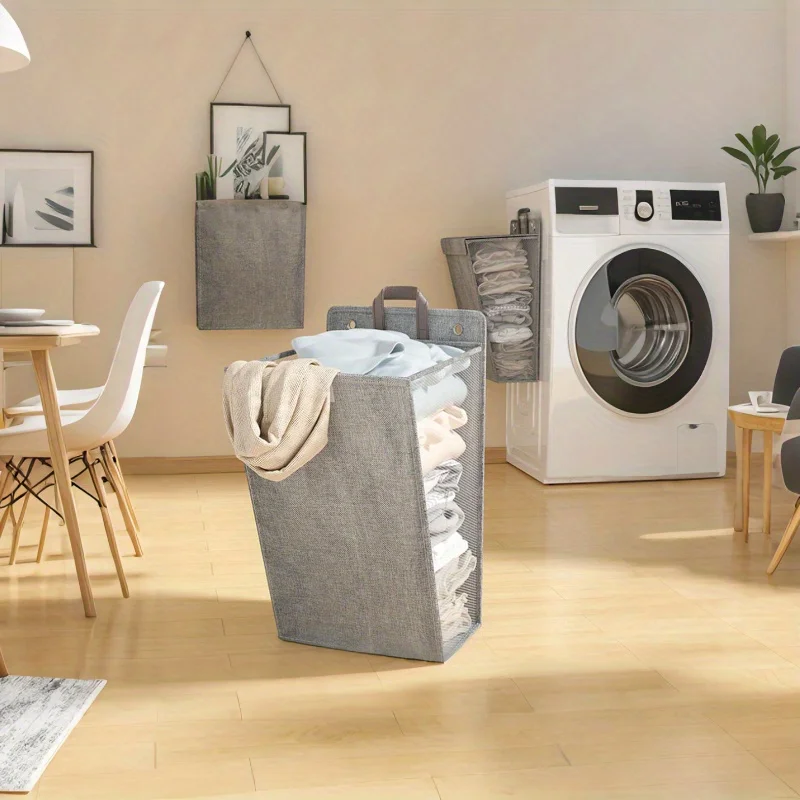 Cesto para ropa sucia de gran capacidad y almacenaje del hogar - imagen 4
