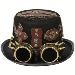 Sombrero steampunk con gafas de sol infantiles
