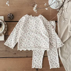Pijama floral infantil para niñas 0-4 años - conjunto 2 piezas