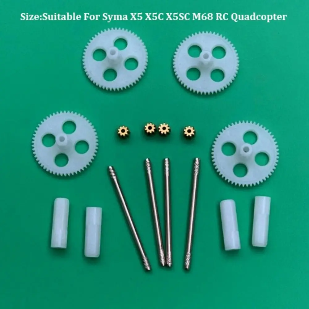 Conjuntos de engranajes blancos, engranaje de Motor, plástico y cobre, duradero, recambios de cuadrirrotor RC, conjunto de rodillo de avión - imagen 5