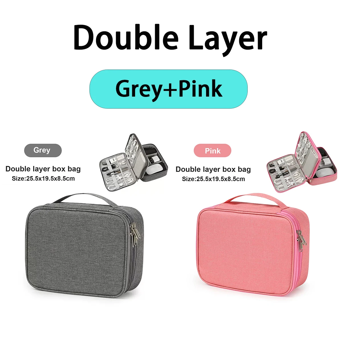 Double grey-pink