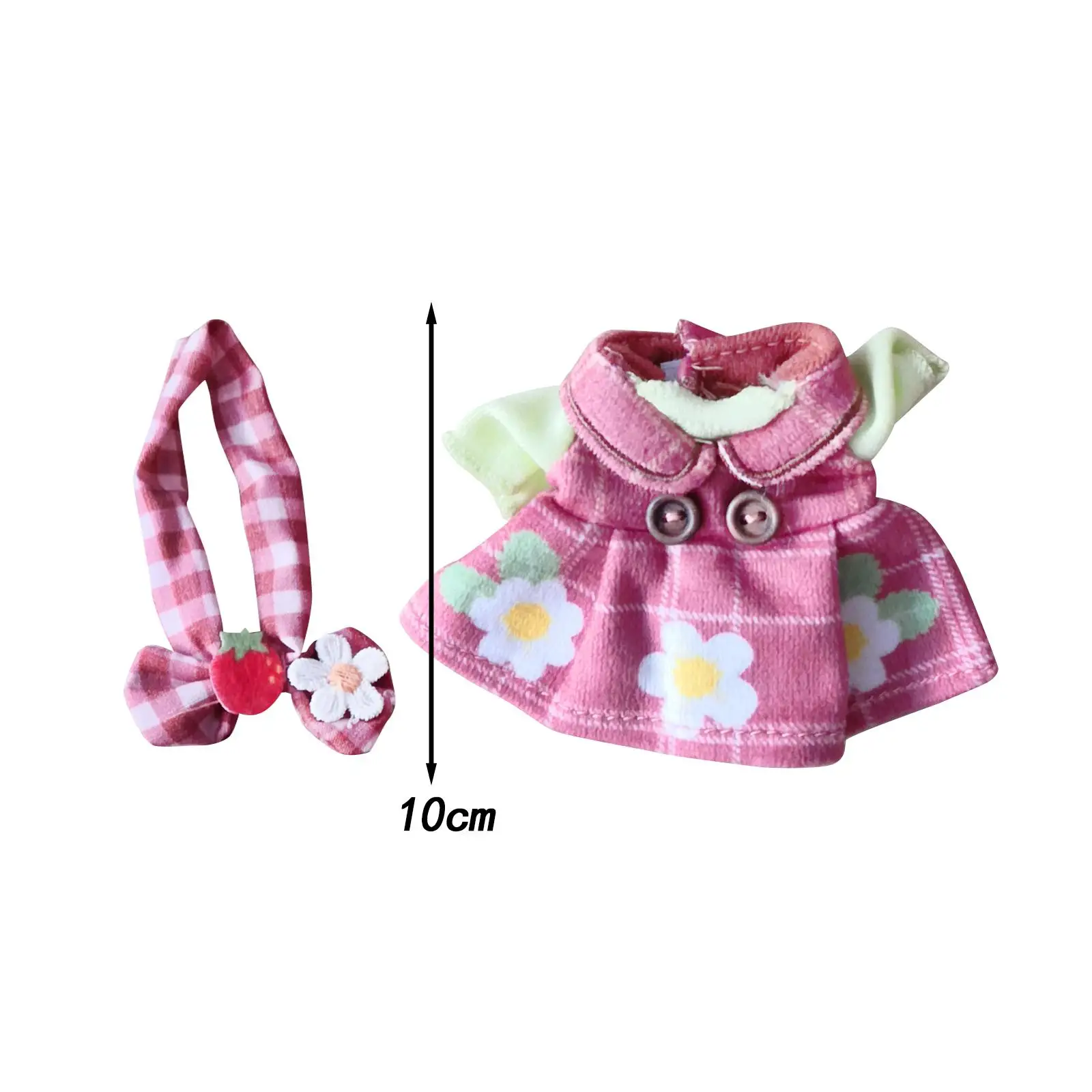 17cm Plush Doll Clothes Photo Props Plush Doll Accessories Stylish Dress up