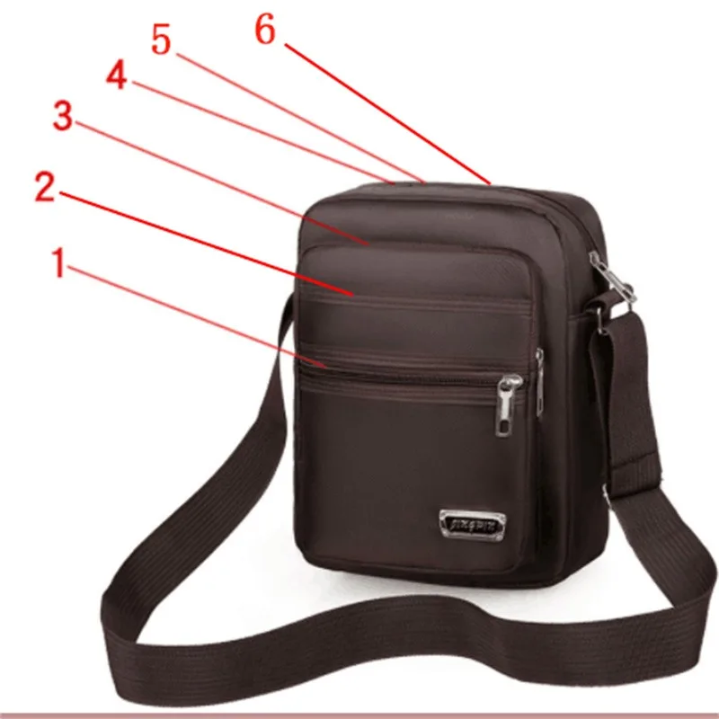Six zipper brown