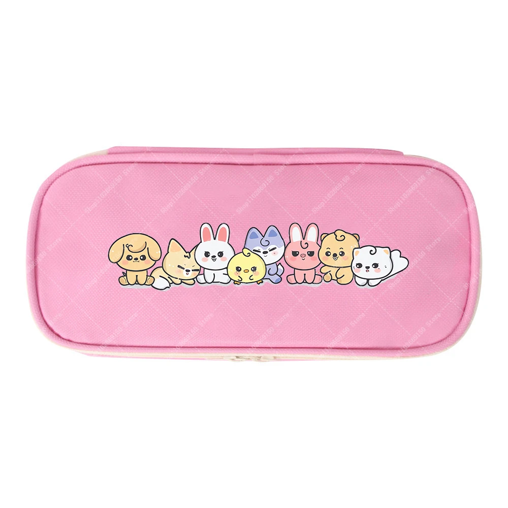 Bolsa de lápices bonita de dibujos animados para niños SKZ ooed, estuche de bolígrafo de Anime para niños, bolsa de almacenamiento de papelería Kawaii, accesorios, suministros escolares, regalos - imagen 2