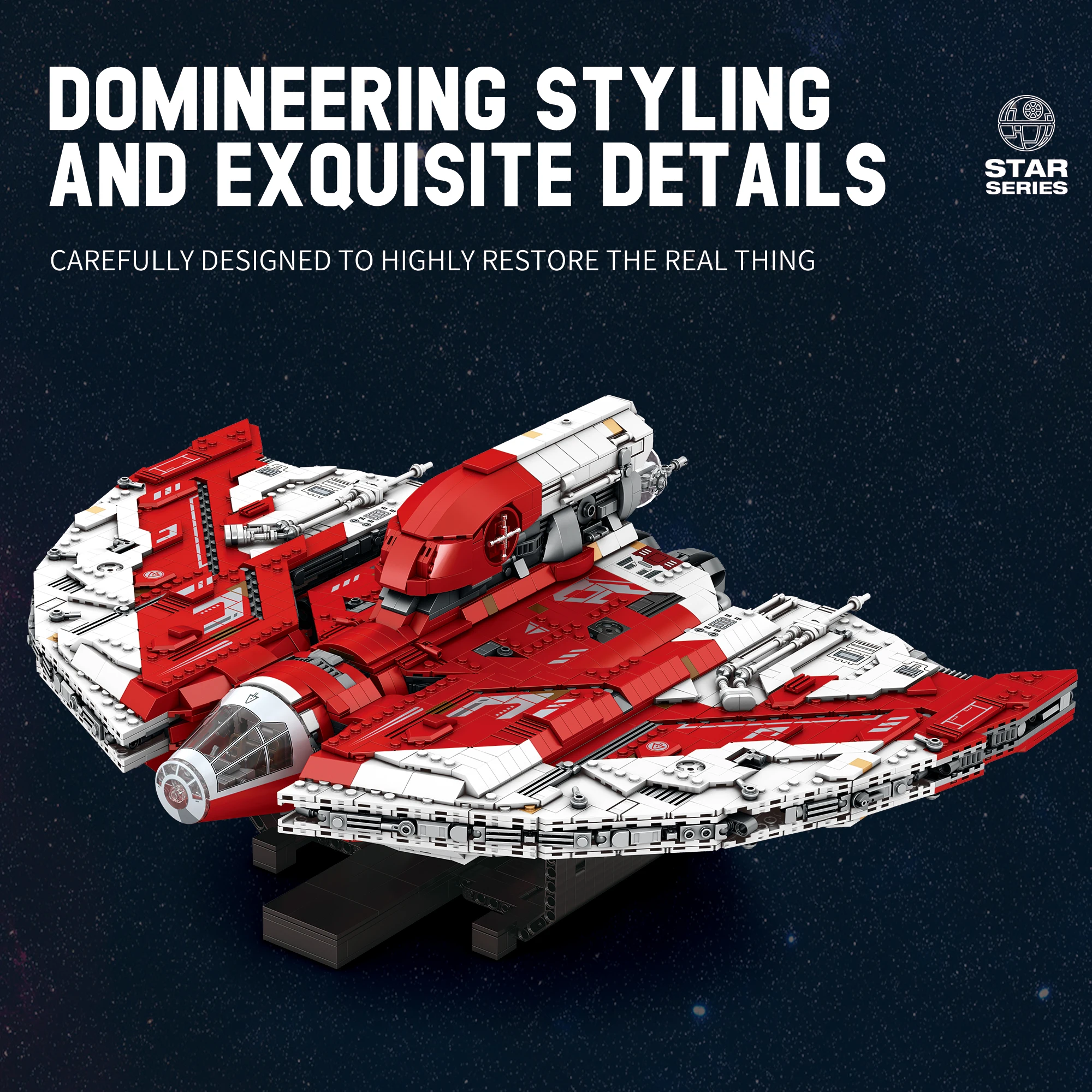 Bloques de construcción de modelo de nave espacial de lanzadera, 5227 Uds., avión de chorro espacial, ladrillos Moc, exhibición de escritorio, regalos de vacaciones para niños, Juguetes DIY - imagen 5