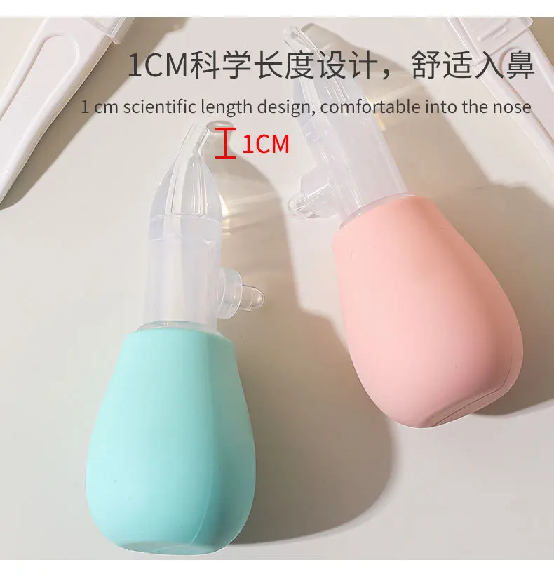 Aspirador nasal de silicona para bebé con punta suave - imagen 2