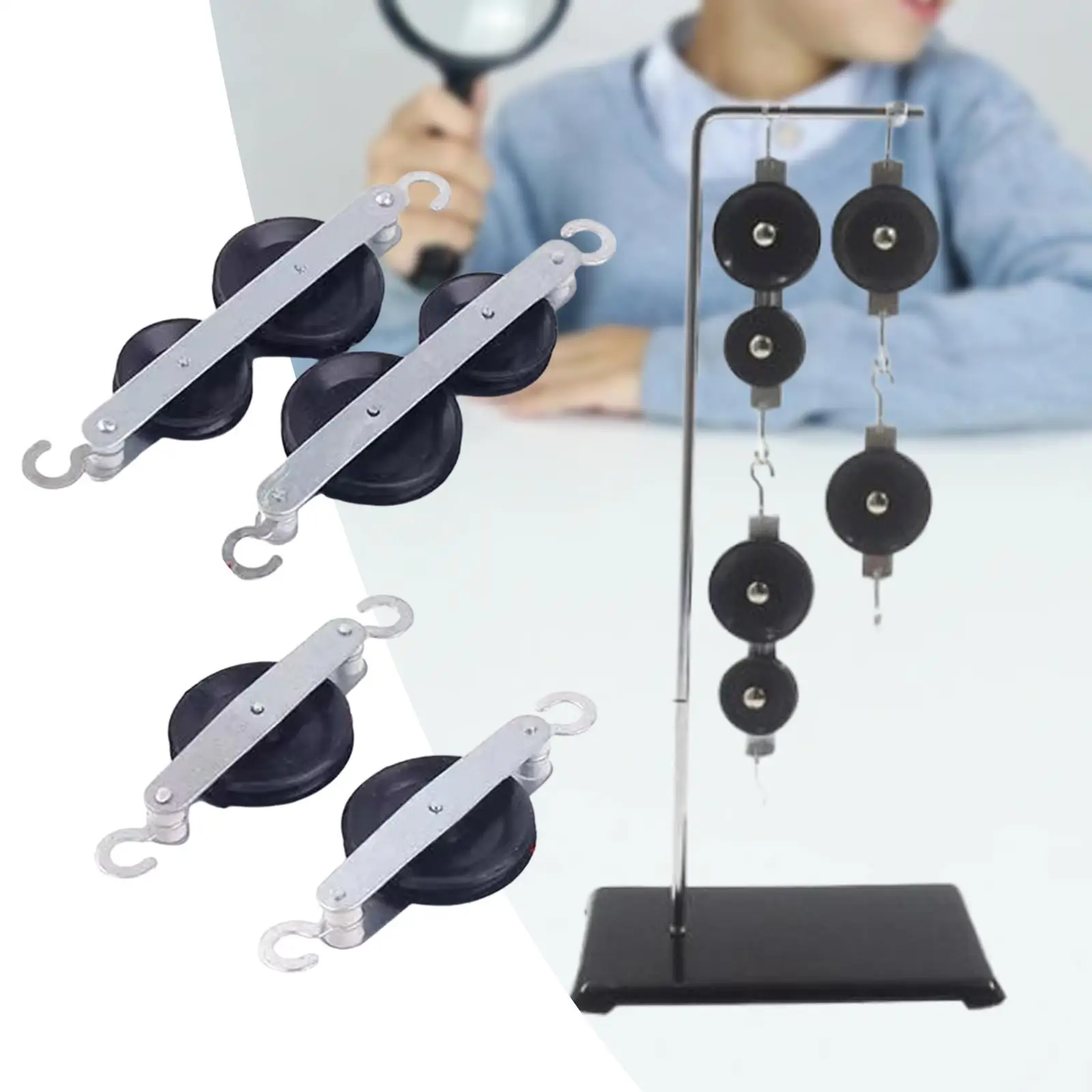 Pulley Block Set Experiments Kits Teaching Props for Students Teachers
