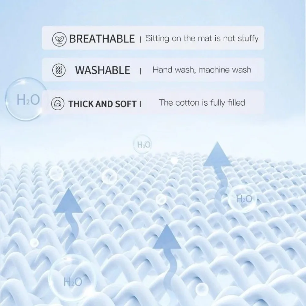 Cojín Universal transpirable para cochecito de bebé, alfombrilla gruesa con bonito patrón para asiento de coche, almohadilla para silla alta de algodón suave, soporte para recién nacido - imagen 3